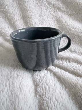 Set of 10 Homer Laughlin Fiesta Slate Gray Coffee Mugs